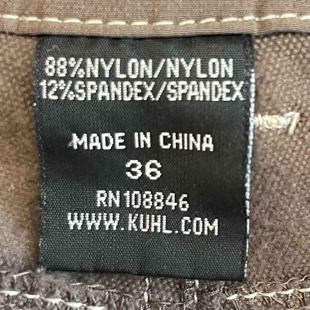 Bb:  Kuhl Shorts Men’s 36 Born In The Mountains Hiking Pants Nylon Spandex Blend - Picture 4 of 10